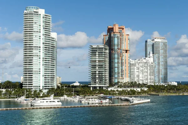 Skyline Miami South Beach — Zdjęcie stockowe