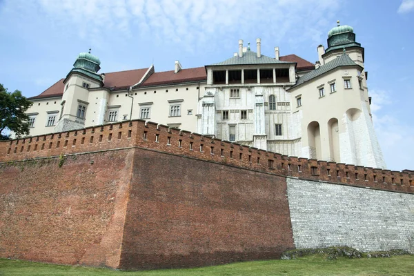 Wawel zamek ściana — Zdjęcie stockowe