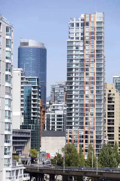 Vancouver belvárosában található lakónegyedben — Stock Fotó