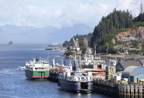 Alaska's Town Port — Stock Photo, Image