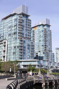 Vancouver şehir merkezindeki Waterfront