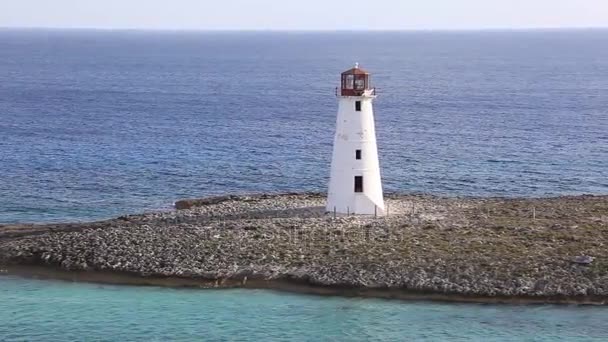 Paradise Island Lighthouse — Stock Video