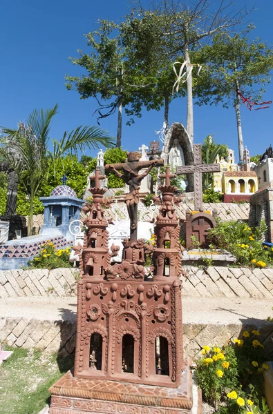 Cimitero tradizionale messicano — Foto Stock