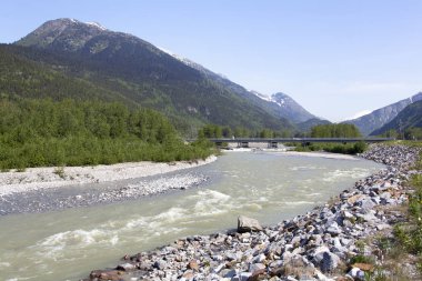 Alaska'nın Skagway Nehri 