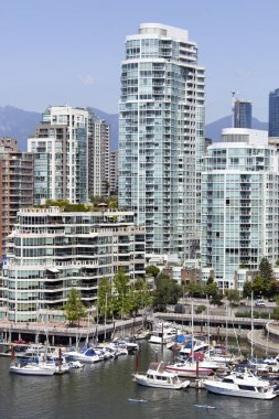 Vancouver şehir merkezindeki bir yerleşim bölgesinde