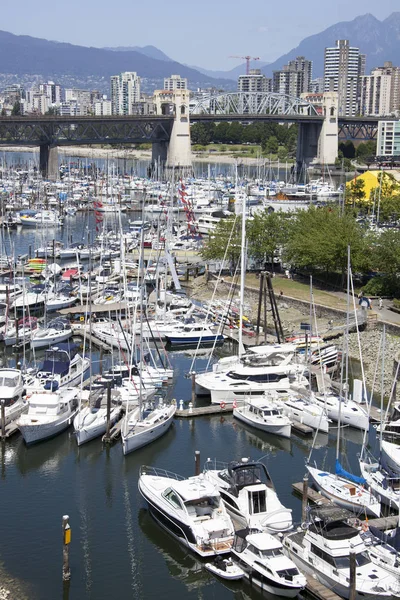 Vancouver şehir Marina — Stok fotoğraf