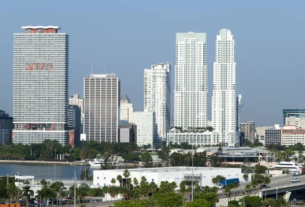 Miami Downtown panoramę — Zdjęcie stockowe