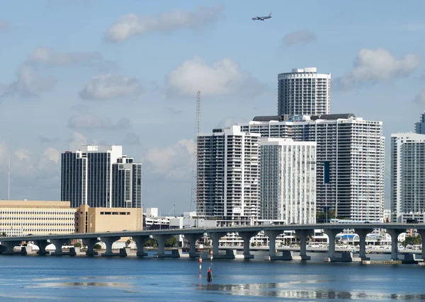 Skyline van Downtown Miami — Stockfoto