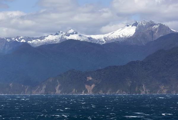 Новая Зеландия Fiordland Park Coastline — стоковое фото