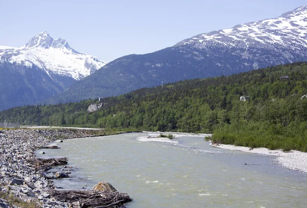 Alaska'nın Skagway Nehri — Stok fotoğraf