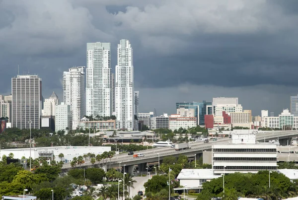 Miami Port Boulevard most — Stock fotografie