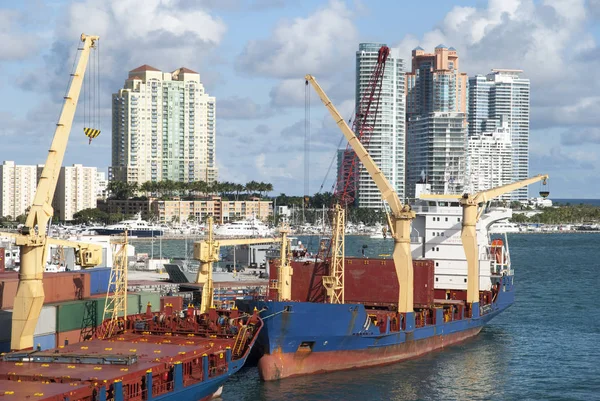 Miami City Port — Stockfoto