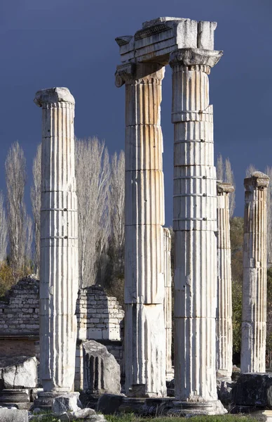 Aphrodisias oude stad kolommen — Stockfoto