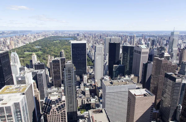 Manhattan Midtown och Central Park — Stockfoto