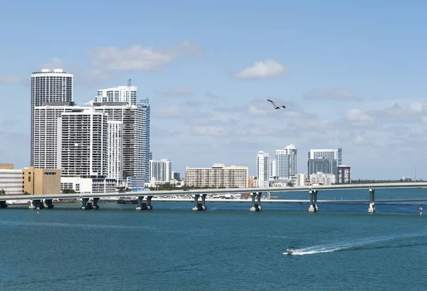 Aansluitende Miami en Miami Beach — Stockfoto