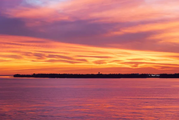 Miami Sunset Sky — Stock Photo, Image