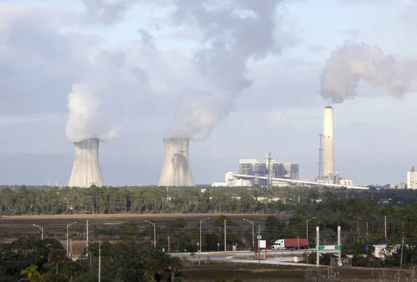 Jacksonville Power Station At Dusk — Stock Photo, Image