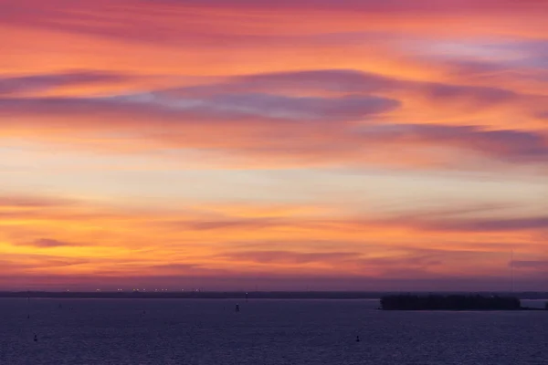 Cielo al tramonto a Tampa — Foto Stock