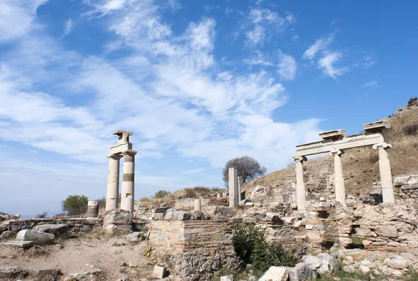 Ruines d'Ephèse Ville grecque antique — Photo