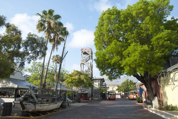 Key West Wall Street in The Morning — Stok fotoğraf