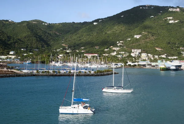 Tortola Island Baughers Bay Yachts — Stockfoto