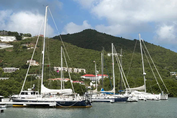 Marina municipal de Tortola Island Road — Foto de Stock