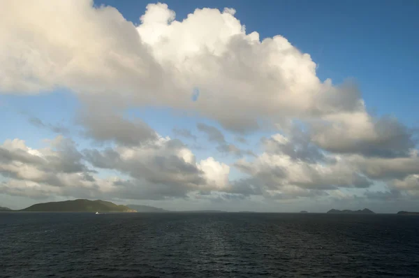 Leaving Tortola Island At Dusk — Stock Photo, Image