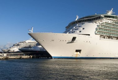 Cruise Ships Moored In San Juan