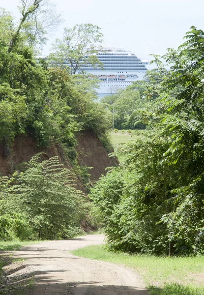 Landweg Roatan Island — Stockfoto