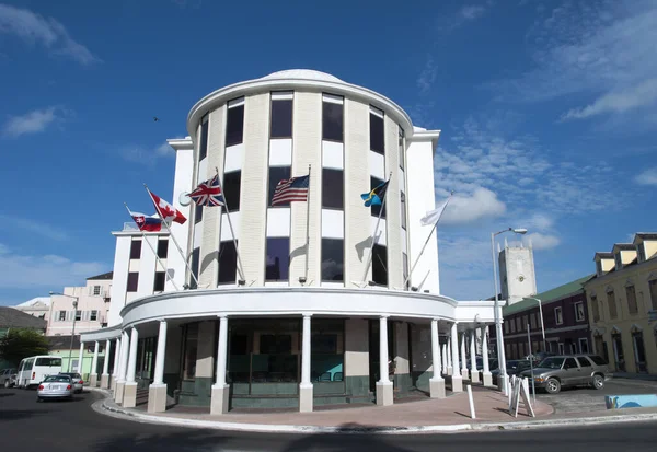 Luz Manhã Sobre Edifícios Centro Nassau Bahamas — Fotografia de Stock