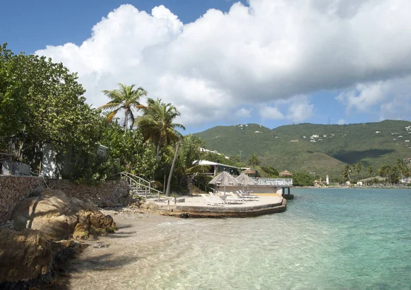 Las Aguas Transparentes Costa Lindbergh Bay Isla Thomas Islas Vírgenes — Foto de Stock