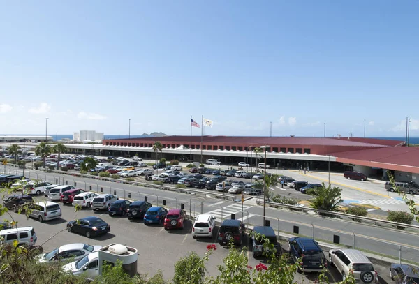 Vista Aeroporto Cyril King Charlotte Amalie Cidade Ilha Thomas Ilhas — Fotografia de Stock