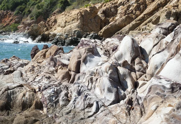 Penisola Eroded Red Point Costa Sull Isola Thomas Isole Vergini — Foto Stock