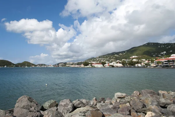 Vista Long Bay Charlotte Amalie Ciudad Turística Isla Thomas Islas — Foto de Stock