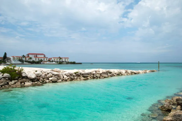 View Nassau City Canal Exit Sandyport Beach Caribbean Sea Bahamas — Stock Photo, Image