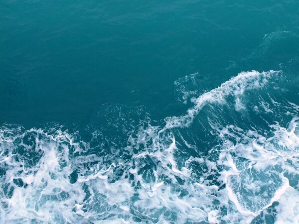 Splash of blue sea wave water
