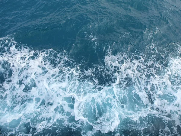 Respingo Água Azul Onda Mar — Fotografia de Stock