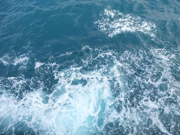 Respingo Água Azul Onda Mar — Fotografia de Stock