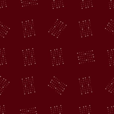 Kusursuz soyut duvar kağıdı. Koyu kırmızı arka planda suluboya dairelerin dikdörtgenlerini değiştiriyor. Kumaş, tekstil, tasarım, dekor, hatıra defteri, yorgan, ambalaj, baskı için doku