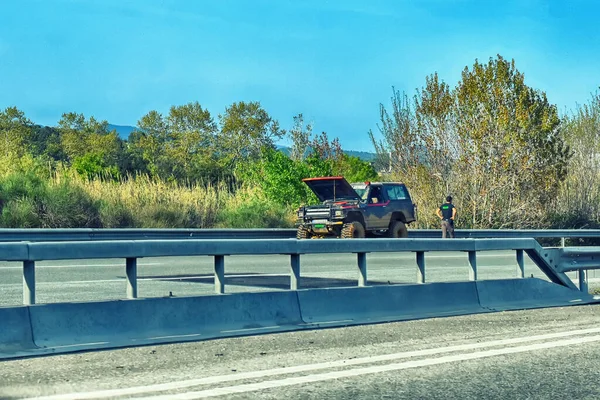 Spanje Lloret Mar April 2019 Een Auto Met Een Open — Stockfoto