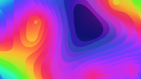 Abstract Illustration Bright Multi Colored Spots Gradient Painted Spectral Colors — Stock Photo, Image