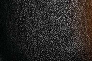 genuine leather black color with folds macro clipart