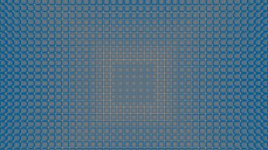 Kahverengi-mavi küçük karelerin soyut kompozisyonu, bilgisayar grafikleri, 3D görüntüleme, kusursuz desen, fraktal