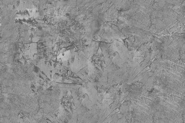 Duvar yüzeyinde düz olmayan alçı monokrom, pürüzsüz doku.