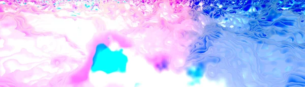 Kristaller Akryl Färger Abstraktion Grafik Rosa Blå Stockbild