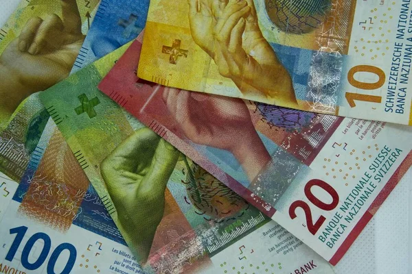 Swiss money and currency of switzerland. Swiss francs. Money in Switzerland