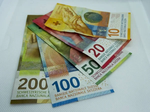 Swiss money and currency of switzerland. Swiss francs. Money in Switzerland