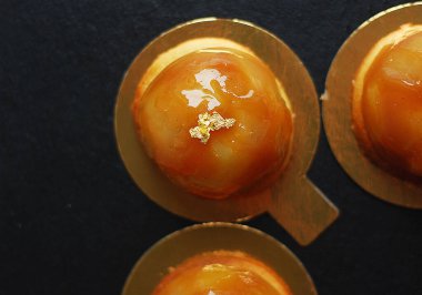 Taze jöleli elmalı tart.