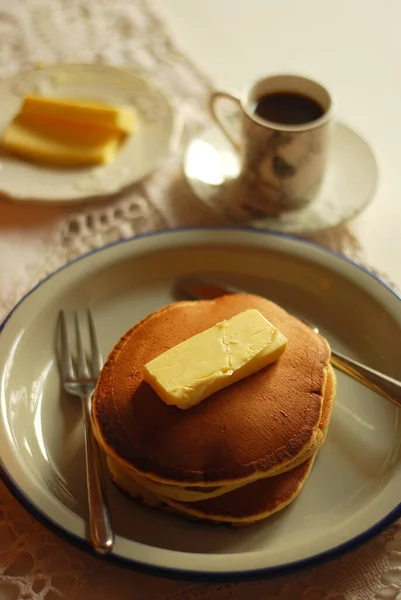 Fresh Homemade Pancakes Breakfast — Stock Photo, Image