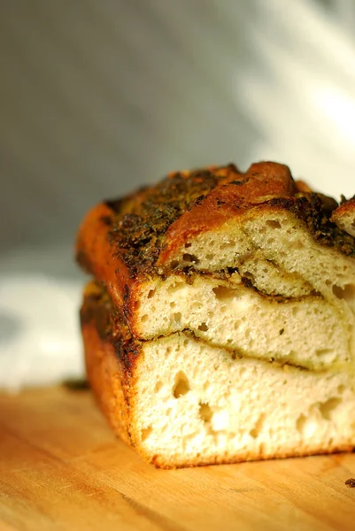 Домашній Смак Песто Хліб — стокове фото